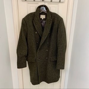 Banana Republic Green Overcoat